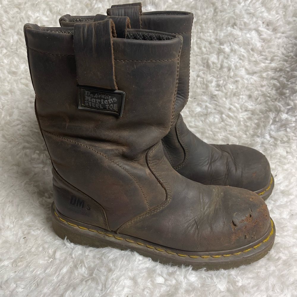 Unisex Dr. Doc Martens Industrial Steel Toe Safety Boots ASTM F2413-11 Sz M 7,L8